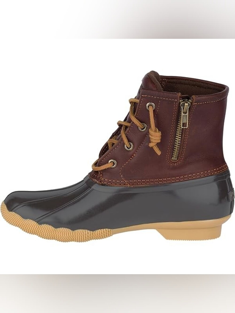 Sperry Saltwater Brown & Olive Duck Boots